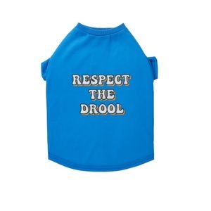 Top Paw - Respect the Drool - Dog Graphic T- Shirt Size Small
